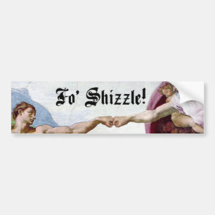 Adesivo Para Carro Michelangelo: Criação De Punho De Homem Fo Shizzle