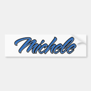 Adesivo Para Carro Michele Name blue Aufkleber Sticker Autoaufkleber
