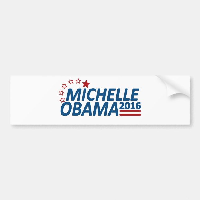 Adesivo Para Carro Michelle Obama 2016 (Frente)