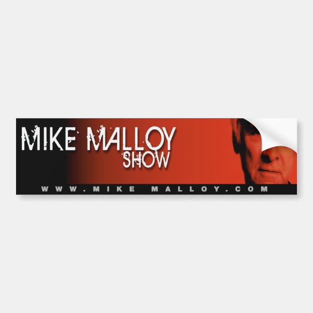 ADESIVO PARA CARRO MICROFONE MALLOY BUMPERSTICKER (Frente)