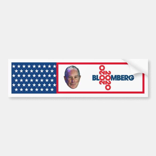 Adesivo Para Carro Mike Bloomberg para o Presidente 2020 (Frente)