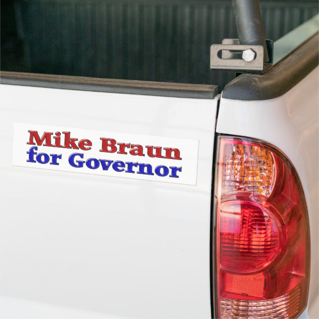 Adesivo Para Carro Mike Braun para o Governador (No caminhão)