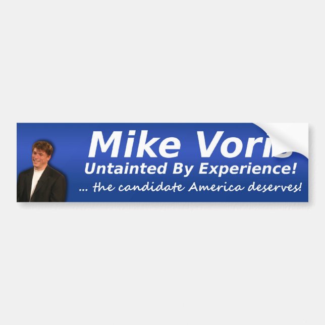 Adesivo Para Carro Mike Voris: Untainted pela experiência (Frente)