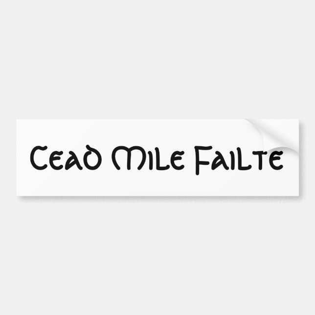 Adesivo Para Carro Milha Failte de Cead (Frente)