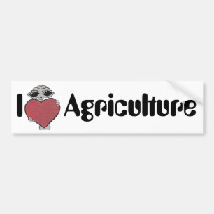 Adesivo Para Carro Mim alienígena da agricultura do amor do coraçã