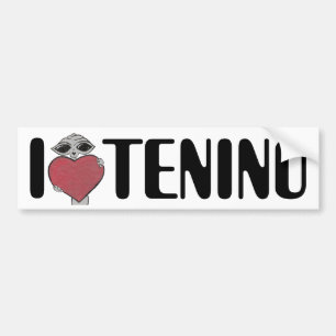 Adesivo Para Carro Mim alienígena de Tenino do amor do coração