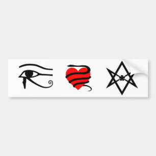 Adesivo Para Carro "Mim autocolante no vidro traseiro de <3 Thelema"