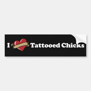 Adesivo Para Carro Mim autocolante no vidro traseiro Tattooed dos
