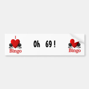 Adesivo Para Carro Mim Bingo do coração