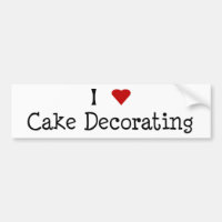 Mim bolo do coração que decora o autocolante no