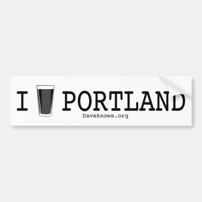 Adesivo Para Carro Mim cerveja Portland (Frente)