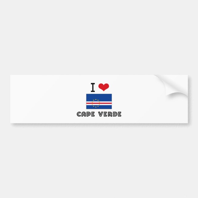 ADESIVO PARA CARRO MIM CORAÇÃO CABO VERDE (Frente)