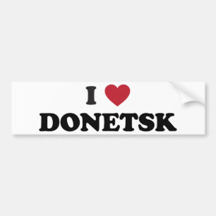 Adesivo Para Carro mim coração Donetsk Ucrânia