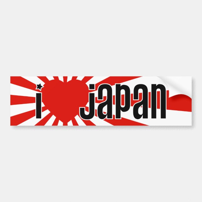 Adesivo Para Carro Mim coração Japão! (Frente)