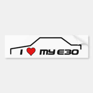 Adesivo Para Carro Mim coração meu e30