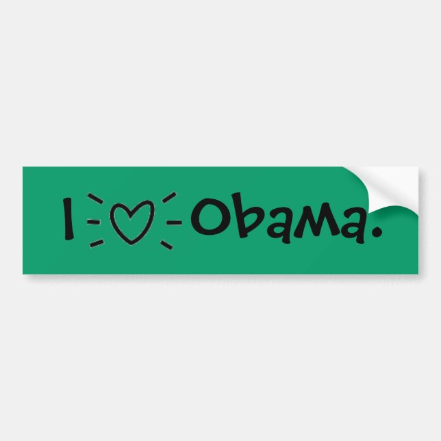 ADESIVO PARA CARRO MIM "CORAÇÃO" OBAMA! (Frente)