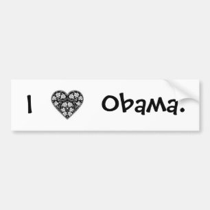 ADESIVO PARA CARRO MIM "CORAÇÃO" OBAMA!