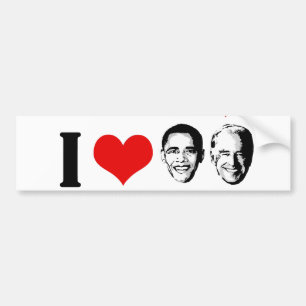 ADESIVO PARA CARRO MIM CORAÇÃO OBAMA BIDEN