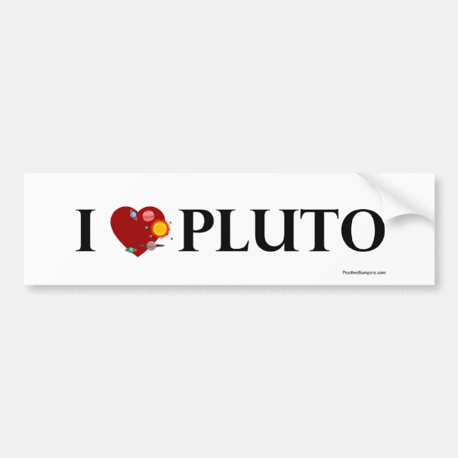 Adesivo Para Carro Mim coração Pluto (Frente)