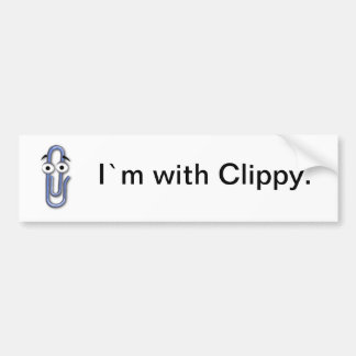 Adesivo Para Carro "Mim ` m com etiqueta do carro de Clippy"