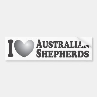 Adesivo Para Carro Mim pastores australianos do coração - autocolante