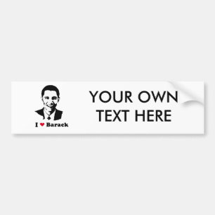 Adesivo Para Carro Mim t-shirt de Barack do coração