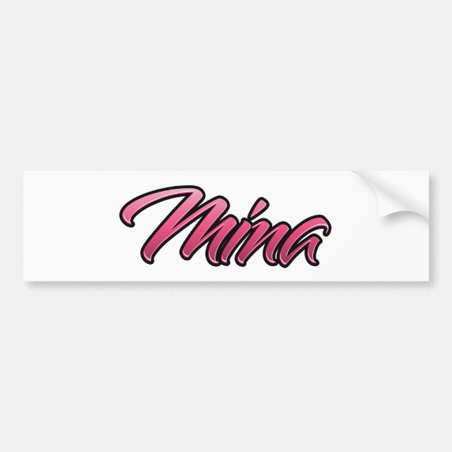 Adesivo Para Carro Mina - Aufkleber-Sticker rosa (Frente)