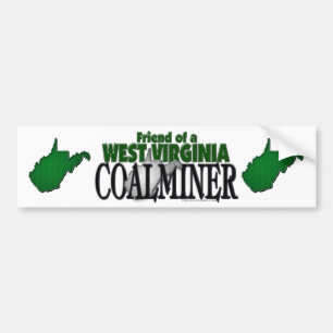 Adesivo Para Carro Mineiro de carvão de West Virginia