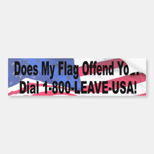 Adesivo Para Carro Minha bandeira ofende-o?