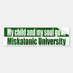 Adesivo Para Carro Minha criança vai a Miskatonic
