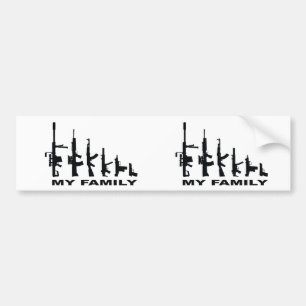Adesivo Para Carro Minha família (armas do amor de I)