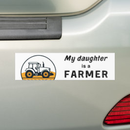 Adesivo Para Carro Minha Filha É Um Trator De Agricultura Mulheres Ag