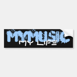 Adesivo Para Carro Minha música minha vida