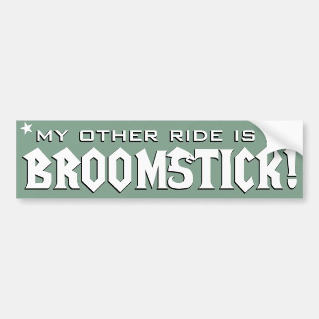 Adesivo Para Carro Minha Outra Viagem é uma Broomstick (Frente)
