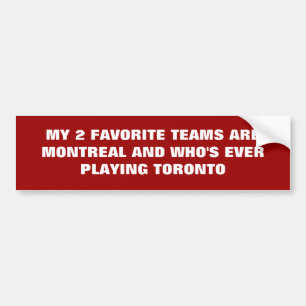 ADESIVO PARA CARRO MINHAS 2 EQUIPES FAVORITAS SÃO MONTREAL E O WHO 