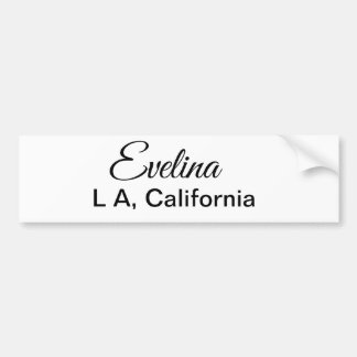 Adesivo Para Carro Mínimo simples adicione seu nome custo local