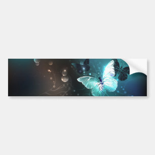 Adesivo Para Carro Mint Night Butterflies