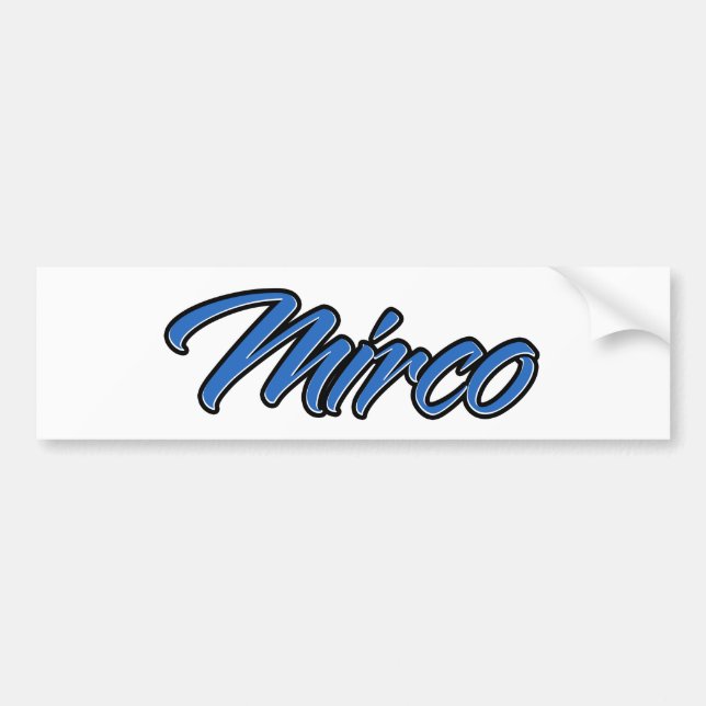 Adesivo Para Carro Mirco Blue Aufkleber Sticker Autoaufkleber (Frente)