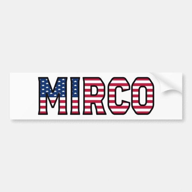 Adesivo Para Carro Mirco Name Vorname USA Aufkleber Sticker Auto (Frente)