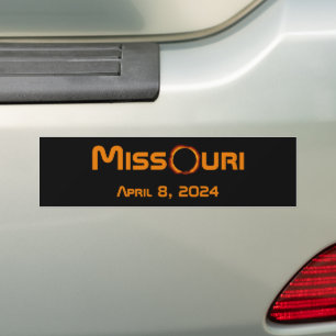 Adesivo Para Carro Missouri 2024 Eclipse Solar Total