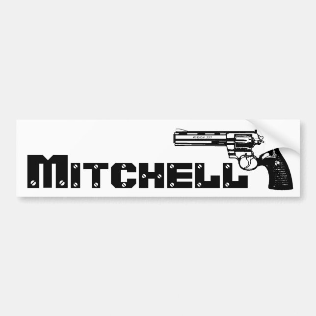 Adesivo Para Carro Mitchell! (Frente)