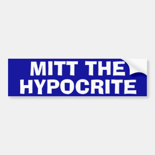 Adesivo Para Carro "Mitt O Hipócrito"