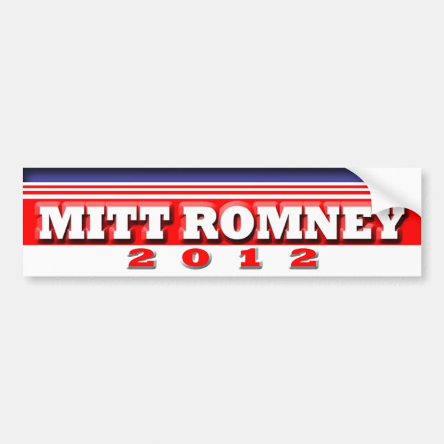 Adesivo Para Carro Mitt Romney (Frente)