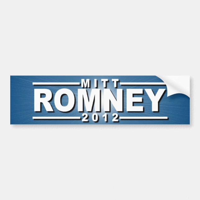 Adesivo Para Carro Mitt Romney 2012 (Frente)