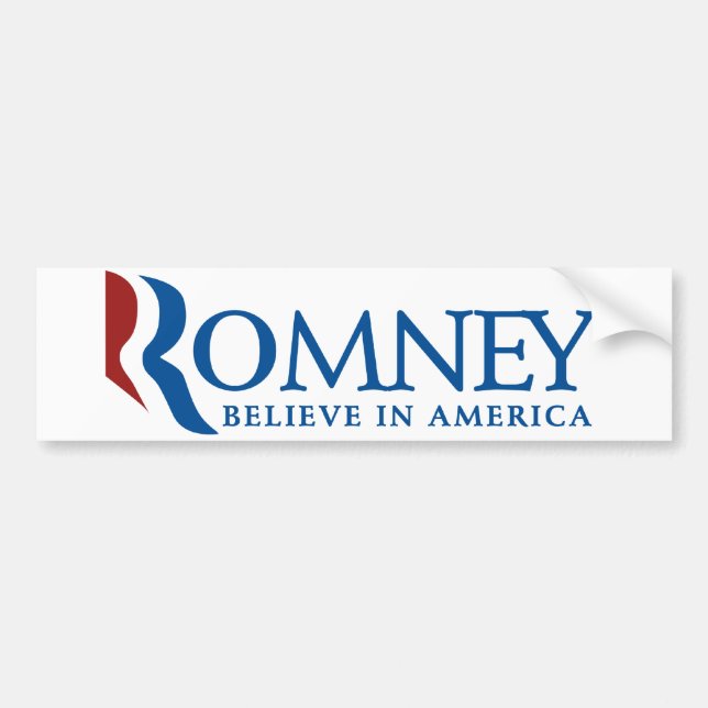 Adesivo Para Carro Mitt Romney 2012 (Frente)