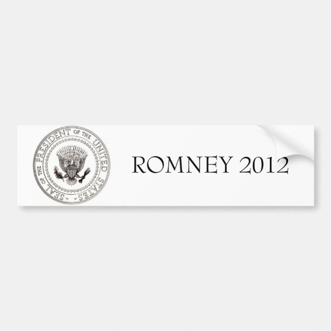 Adesivo Para Carro Mitt Romney 2012 (Frente)