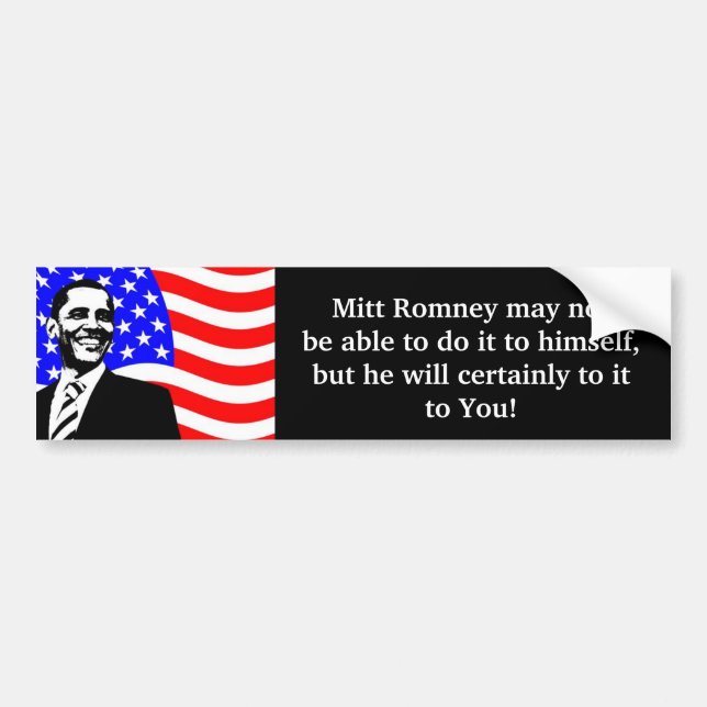 Adesivo Para Carro Mitt Romney Bumpersticker (Frente)