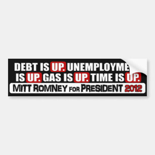 Adesivo Para Carro Mitt Romney para o presidente - 2012