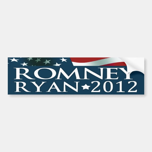 Adesivo Para Carro Mitt Romney Paul Ryan Election 2012 (Frente)