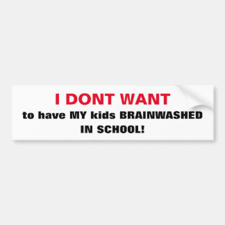 ADESIVO PARA CARRO MIÚDOS CHIQUES DE BUMPERSTICKER_'BRAINWASHED NA